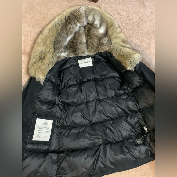 Babaton st moritz parka, short, size small, in black. - Picture 4 of 4